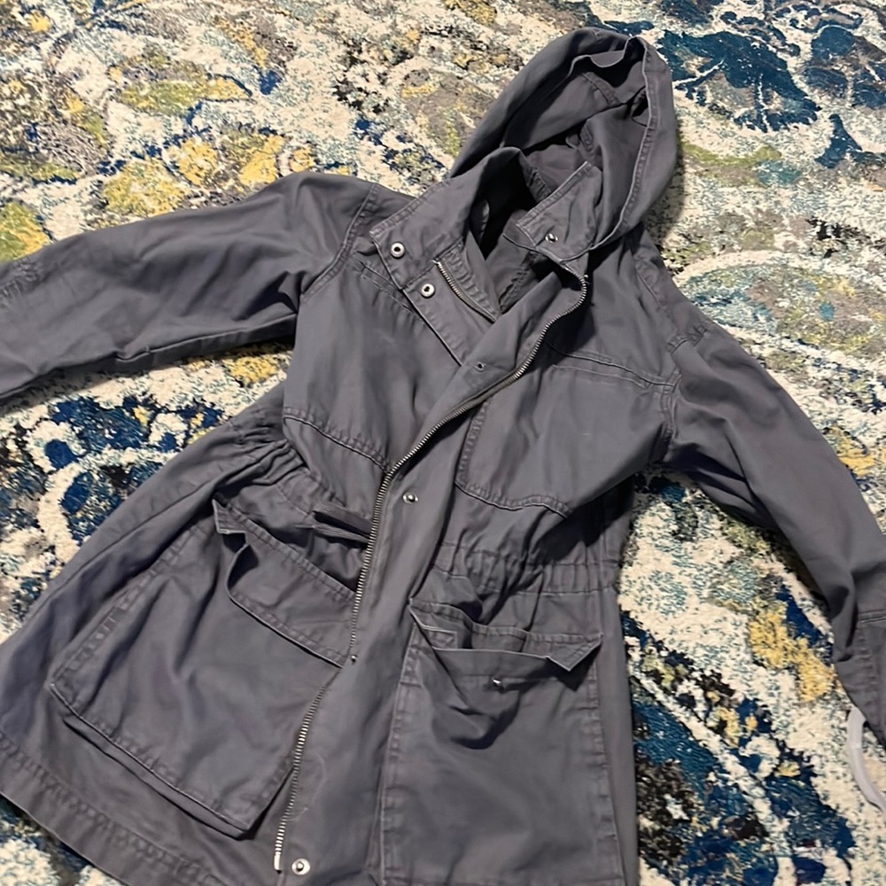 Gray utility coat